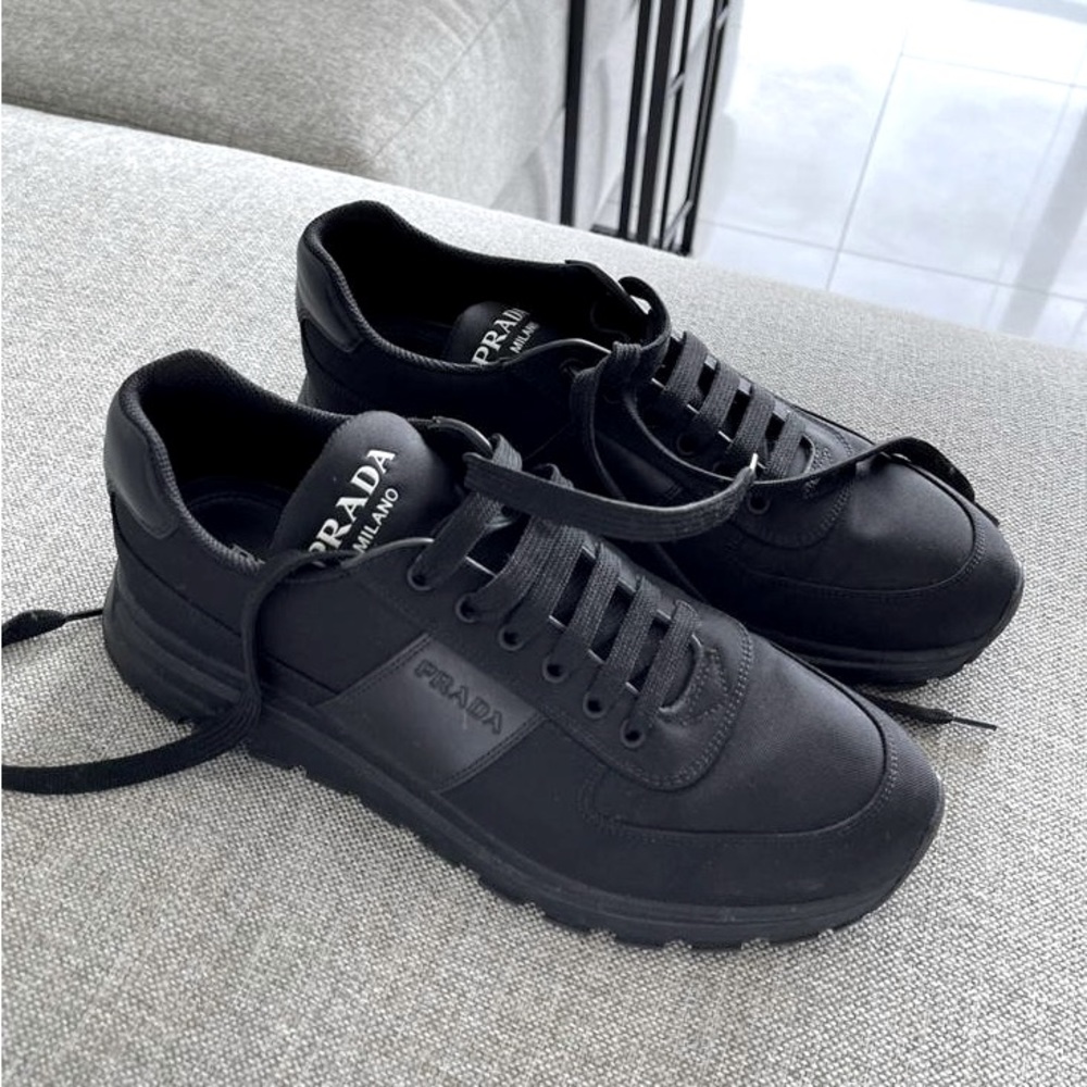 Prada cloth low sneakers, worn once